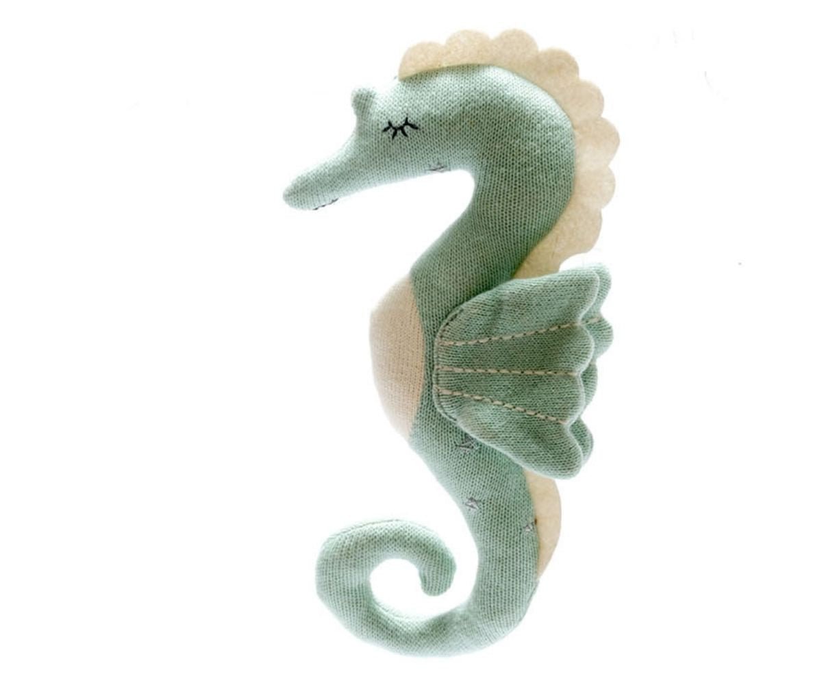 Best Years Knitted Organic Seahorse Soft Toy - Guzzgoggs