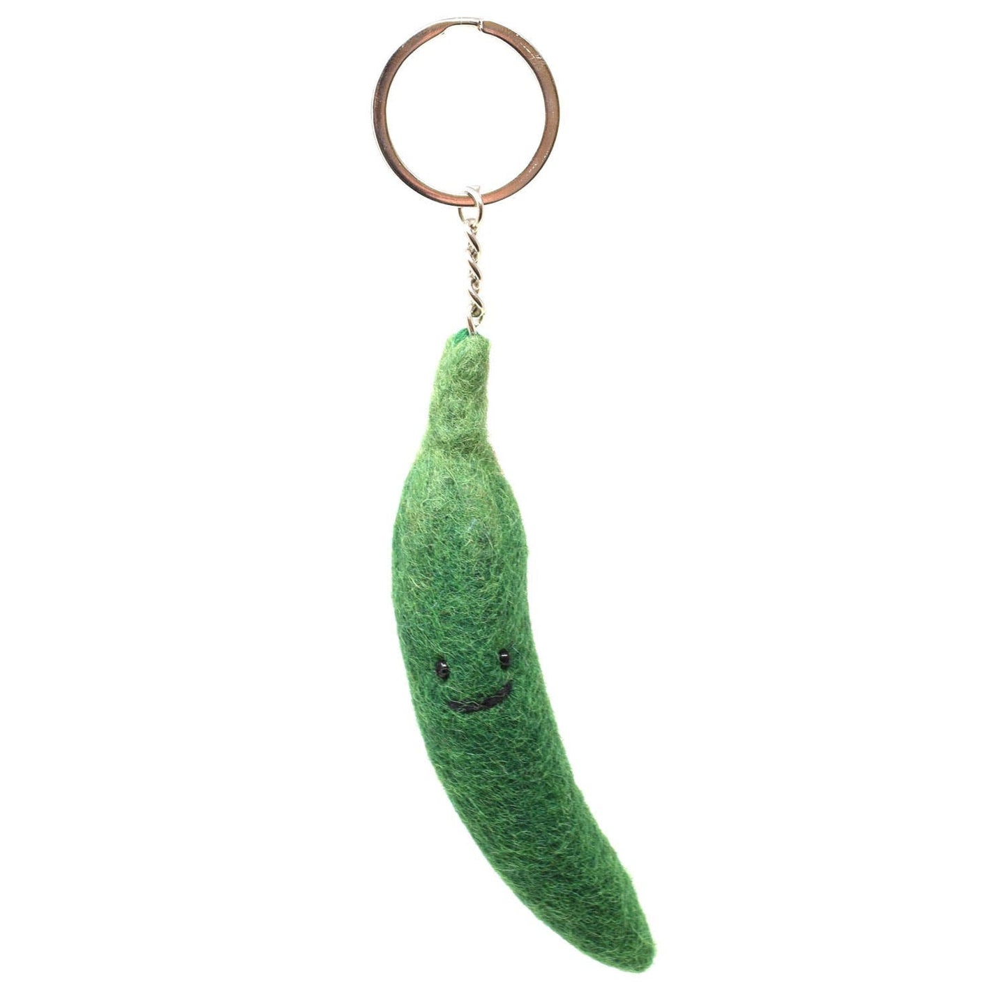 Black Yak - Felt Keychain - Chilli Felt Bag Charm Keyring - Green Chilli - Guzzgoggs