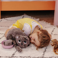 BTL Diffusion UK LTD - Les Ptipotos Charlie The Cat Mum & Baby Brown Grey - Guzzgoggs