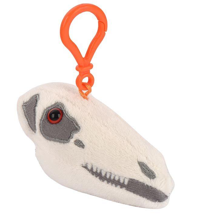 Fuzzy Fossils Stegosaurus Skull Key Chain - Guzzgoggs
