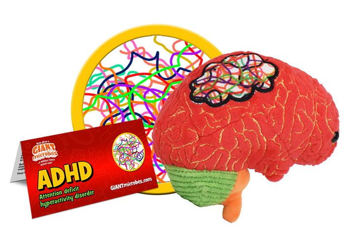 Giant Microbes Original ADHD Plush Educational Toy - Guzzgoggs