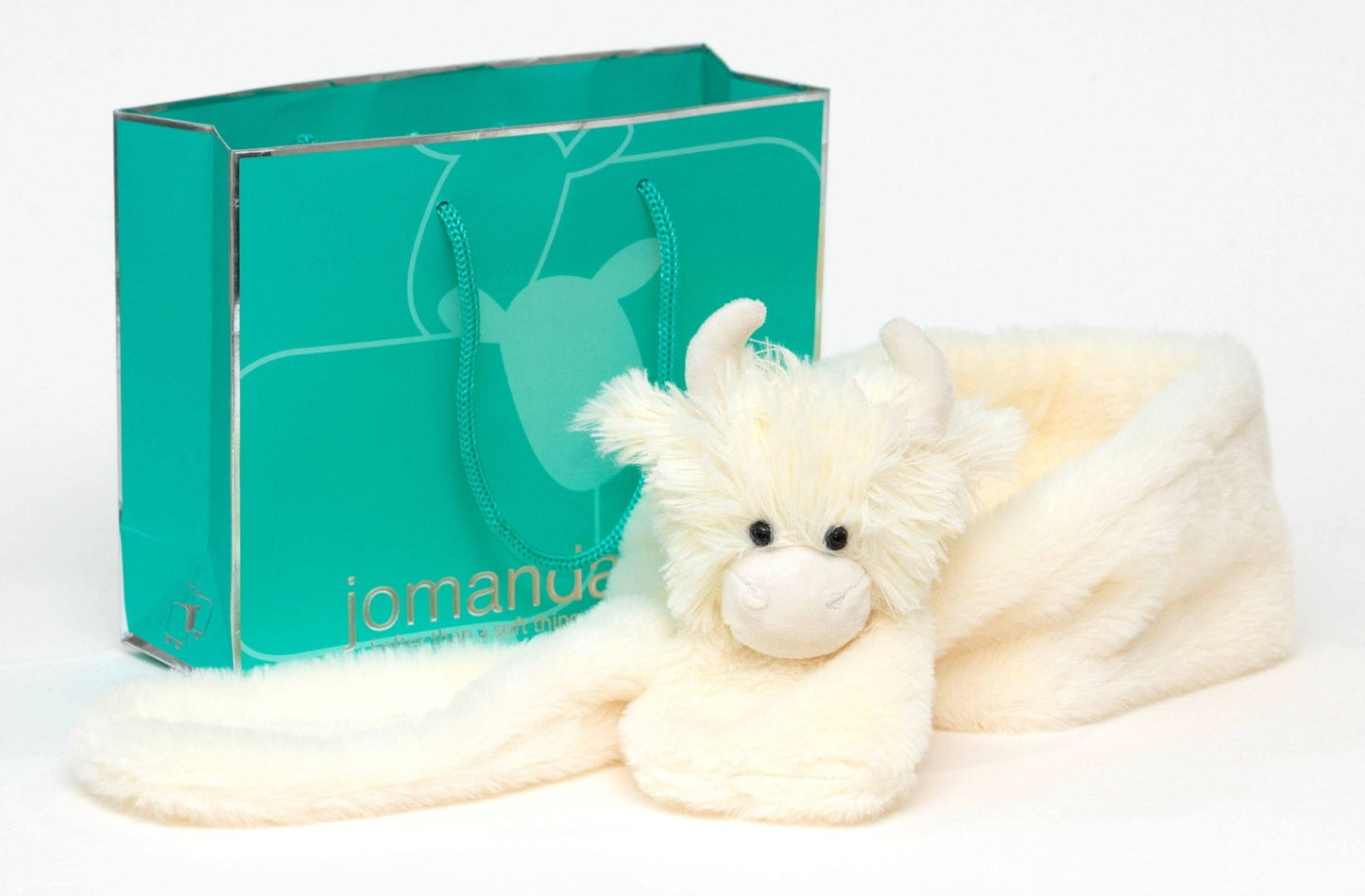 Jomanda Highland Cow Scarf Plush Soft Cream - 90CM FOR ALL AGES - Guzzgoggs