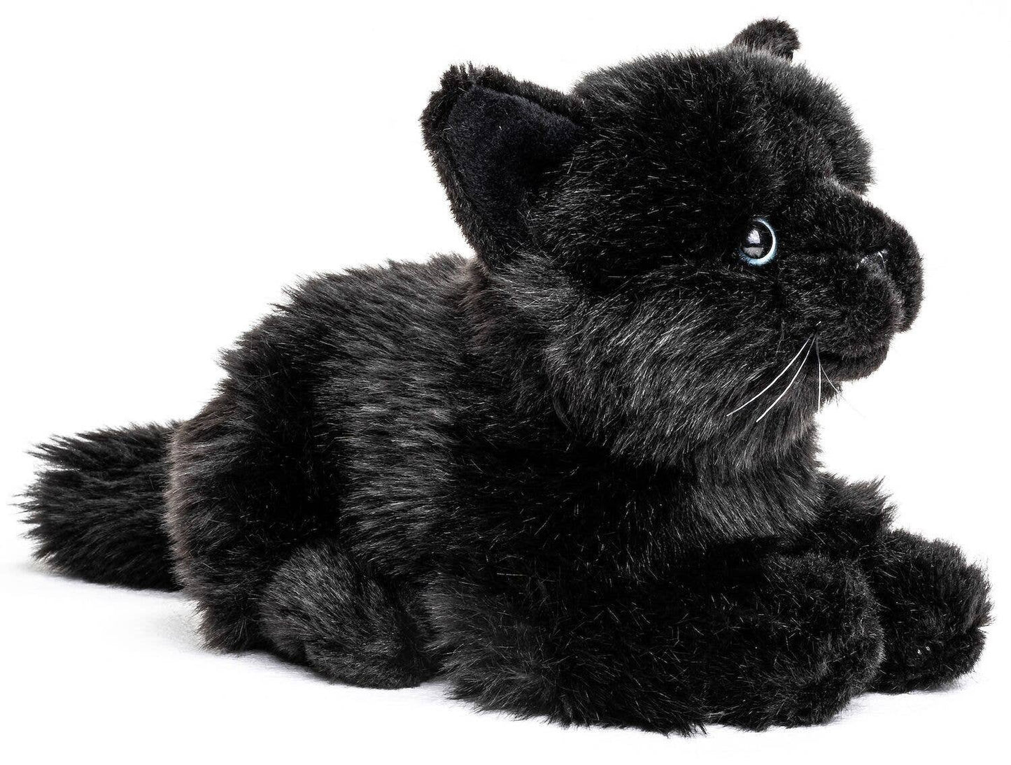 Uni Toys - Cat Lying Down (Black) - 20cm Plush - Guzzgoggs