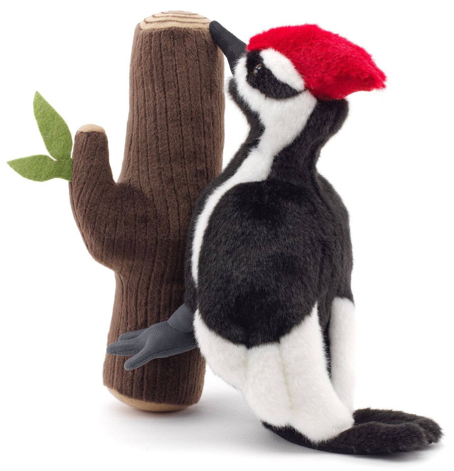Uni Toys - Woodpecker on tree Trunk - 27 cm (height) Plush - Guzzgoggs