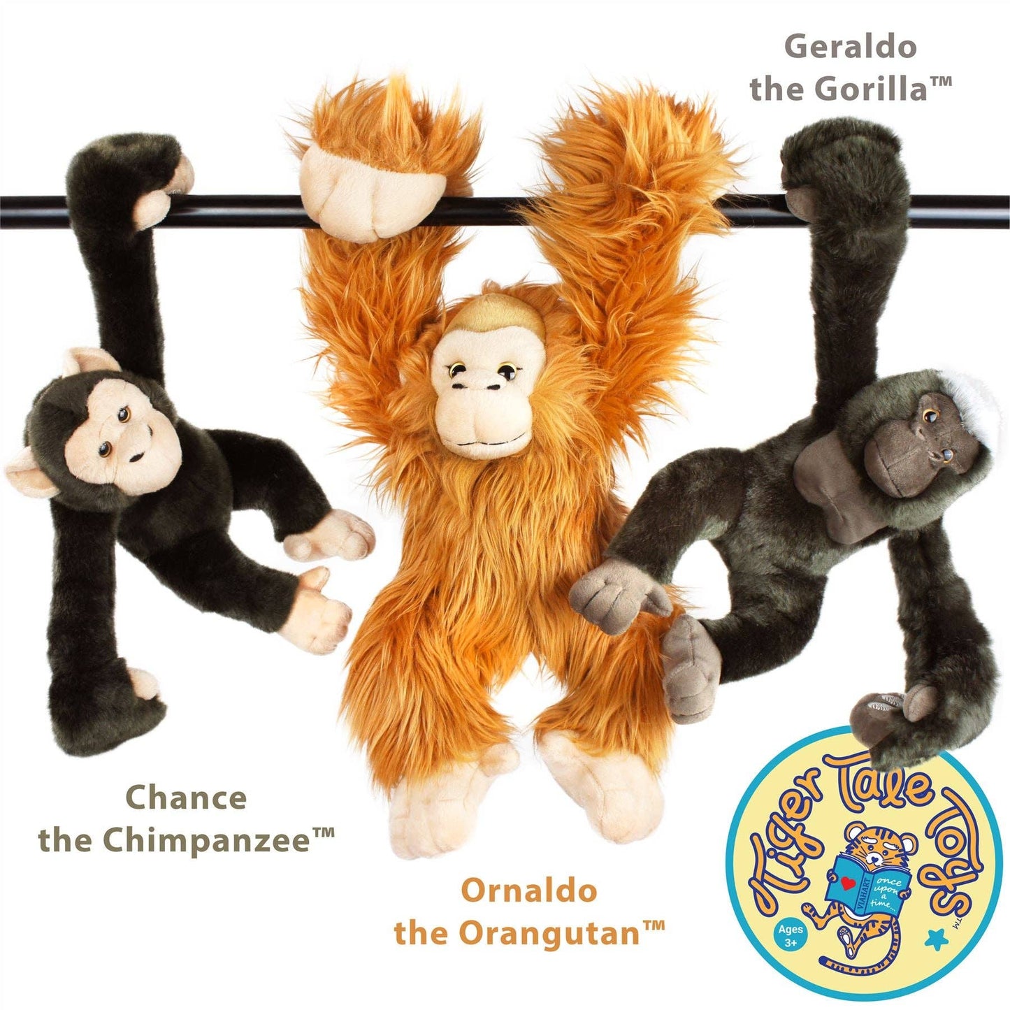 VIAHART Chance the Chimpanzee Stuffed Animal Plush - Guzzgoggs