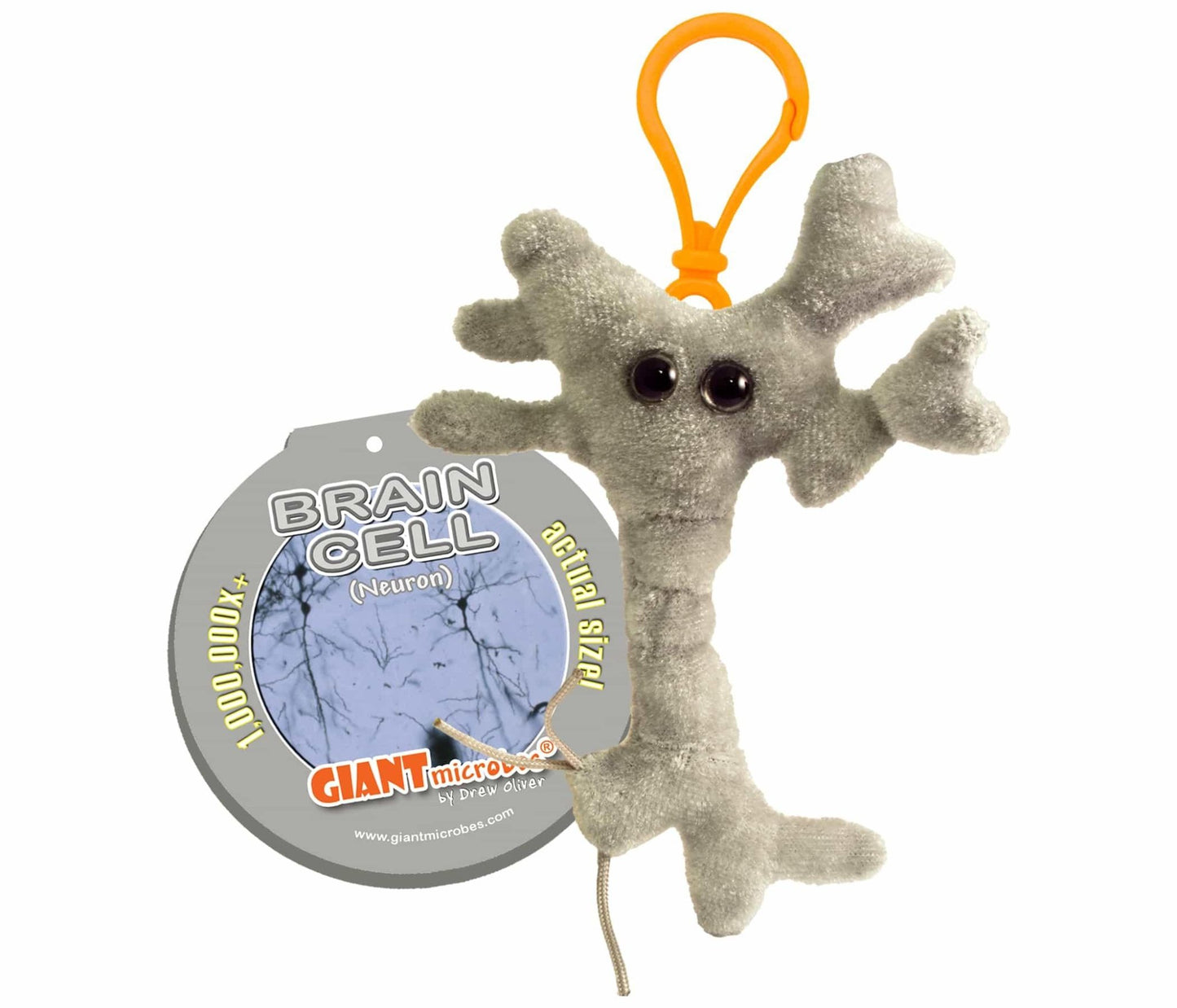 Giant Microbes Brain Cell Key Ring - Guzzgoggs