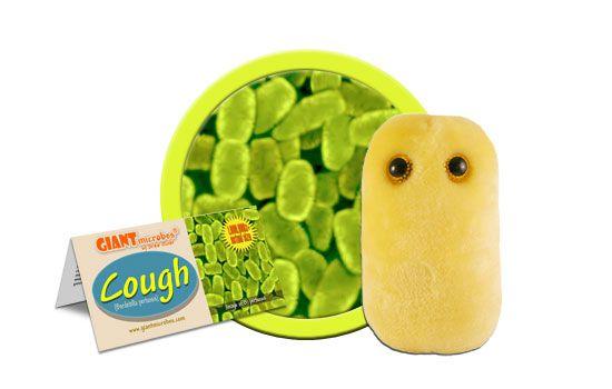 Giant Microbes Original Cough (Bordetella Pertussis) Plush Educational Toy - Guzzgoggs