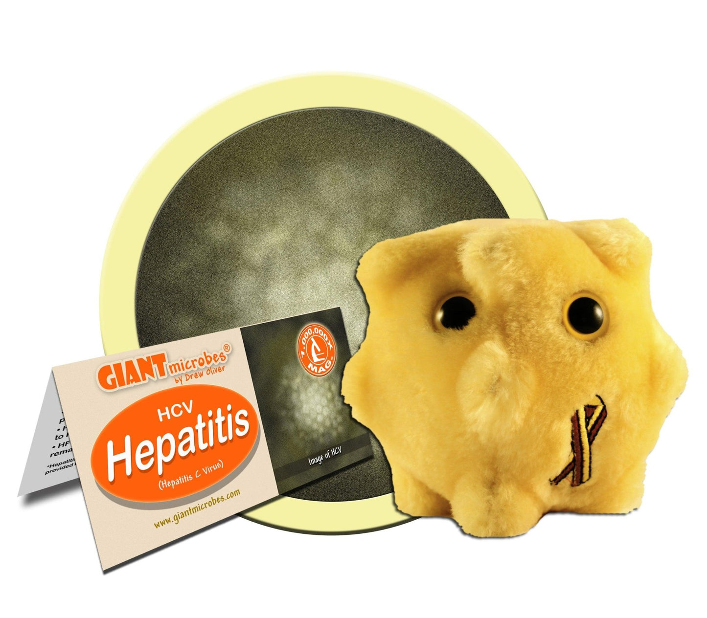 Giant Microbes Original Hepatitis Plush Educational Toy - Guzzgoggs