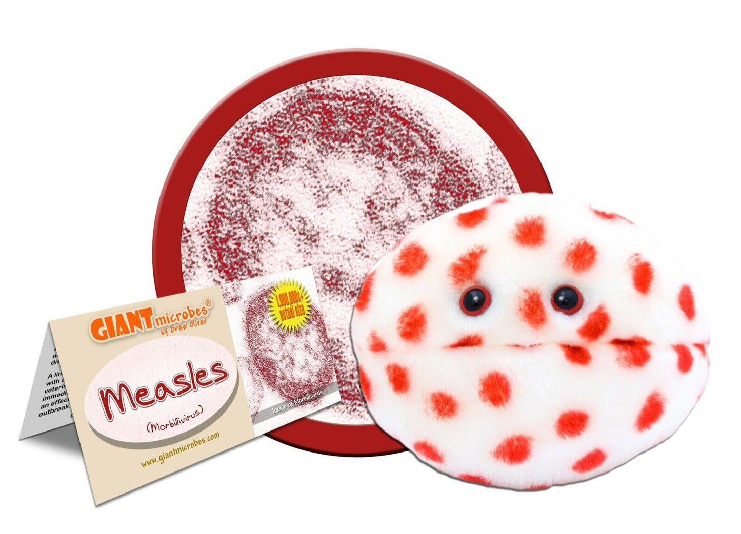 Giant Microbes Original Measles Morbillivirus - Guzzgoggs