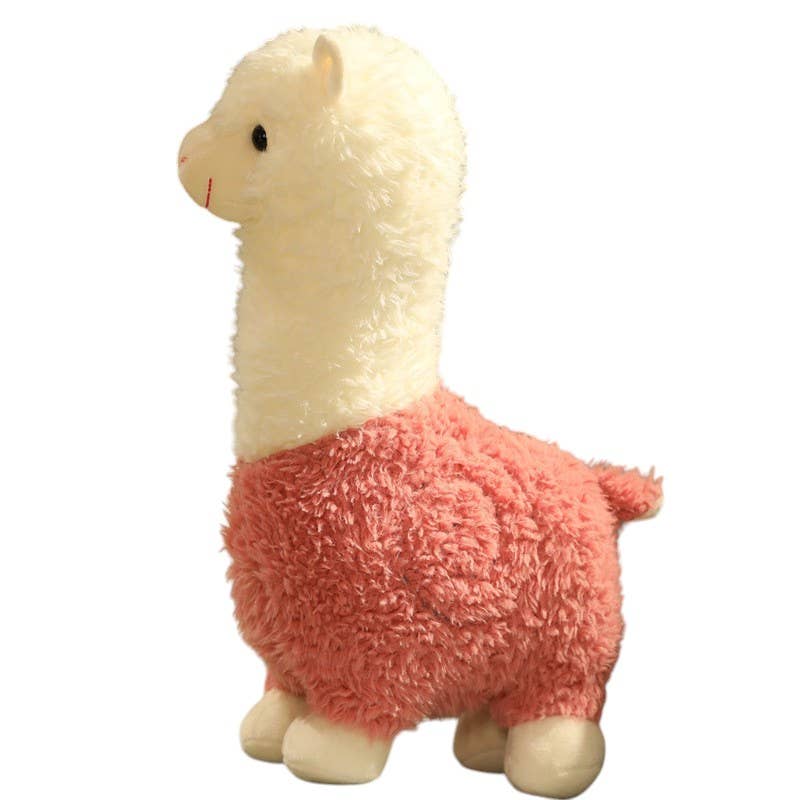 ToyalFriends - Pink & White Alpaca Animal Plush - Guzzgoggs