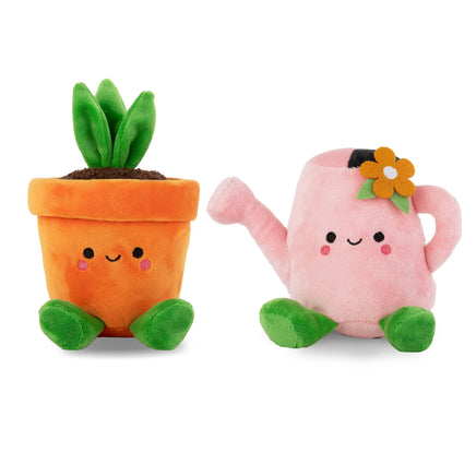 Hallmark - Better Together Watering Can & Plant Pot Magnetic Plush Pair - Guzzgoggs
