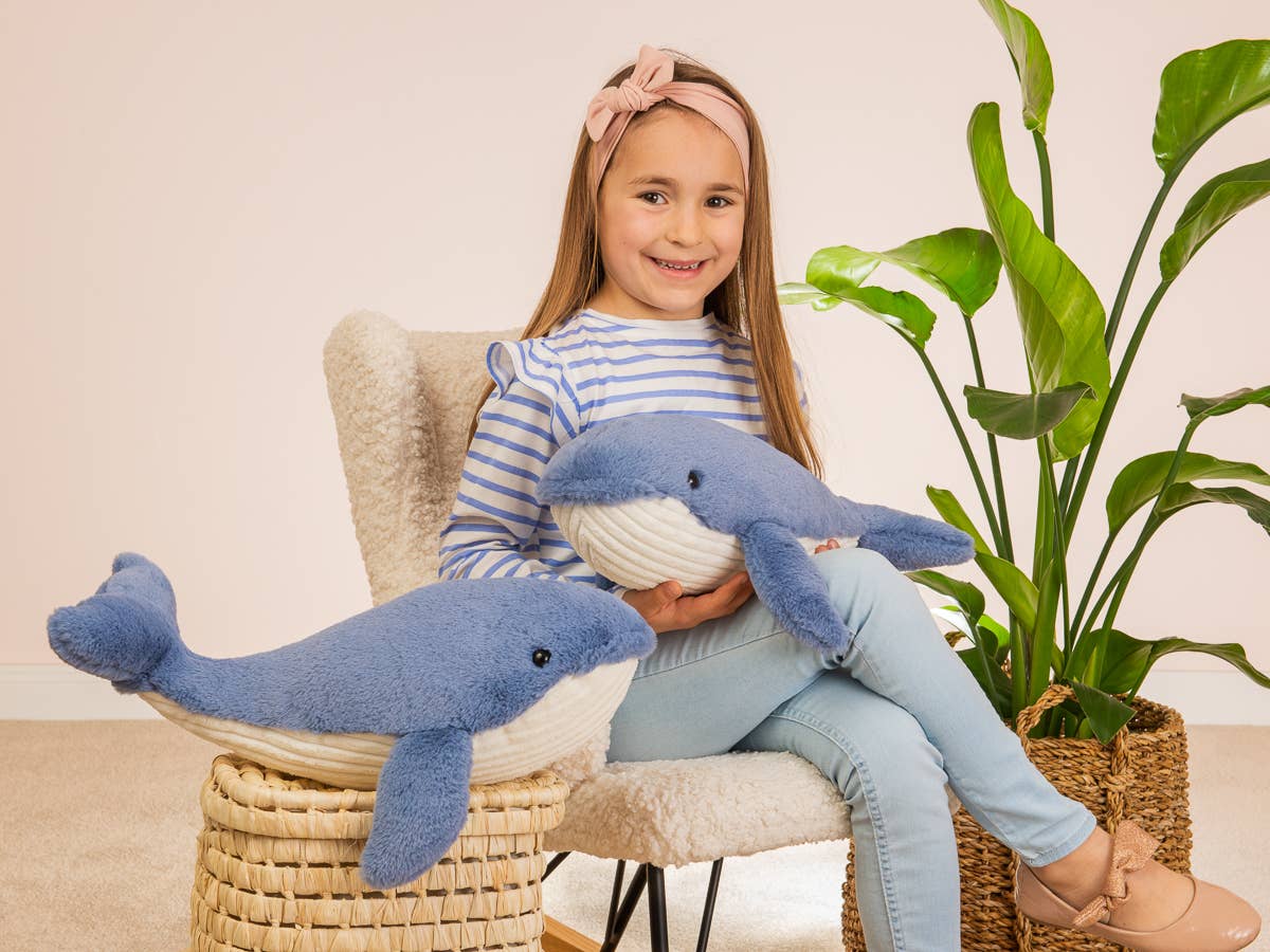 Teddy Hermann - Waltraud whale 44 cm - plush toy - stuffed toy - Guzzgoggs