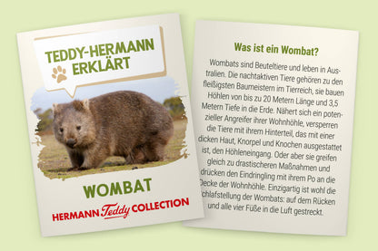 Teddy Hermann - Wombat 26 cm - plush toy - soft toy - Guzzgoggs