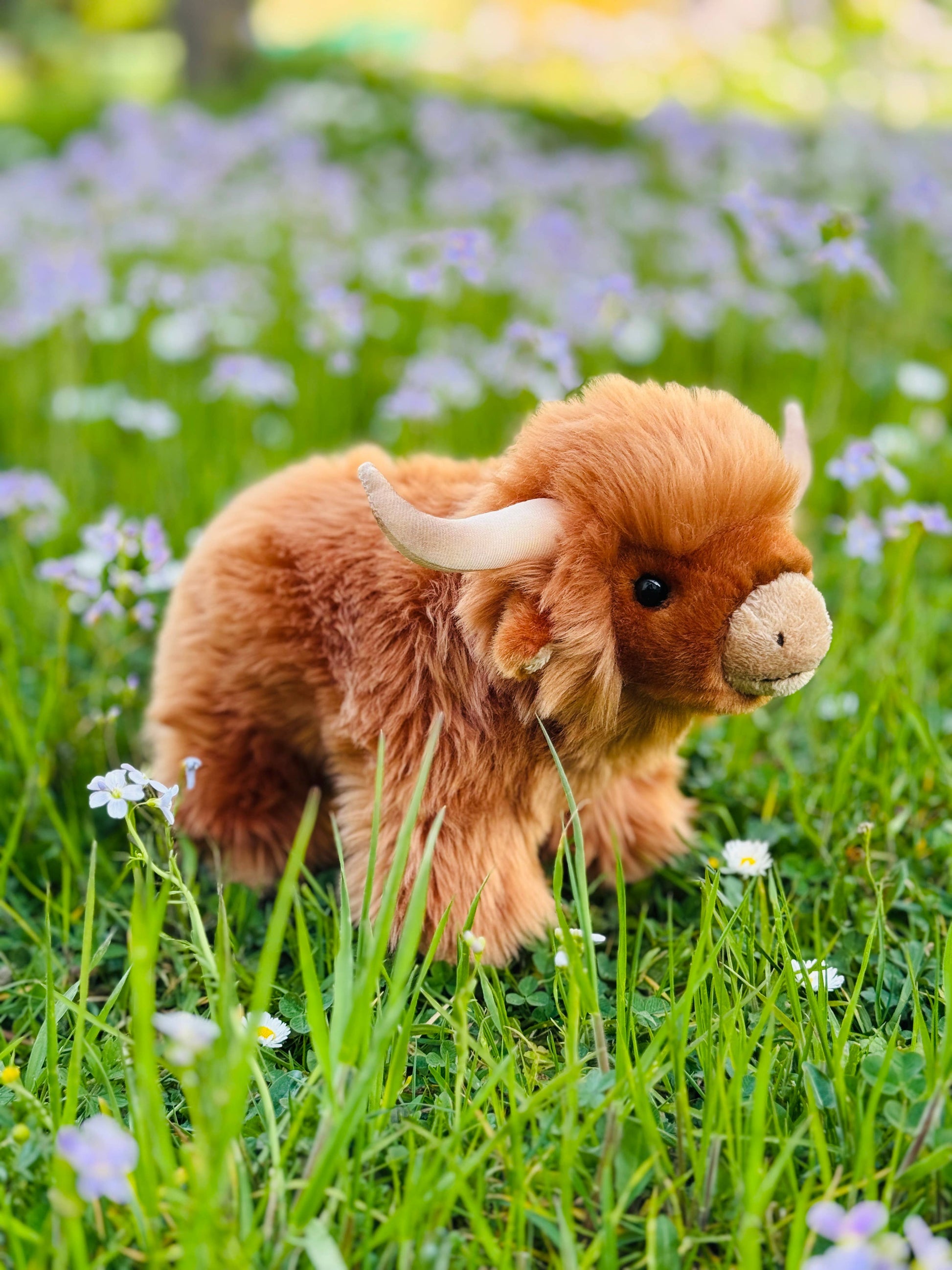 Teddy Hermann - Highland Cattle 28 cm - Plush Toy - Stuffed Animal - Guzzgoggs