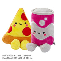 Hallmark - Better Together Pizza & Pop Magnetic Plush Pair - Guzzgoggs