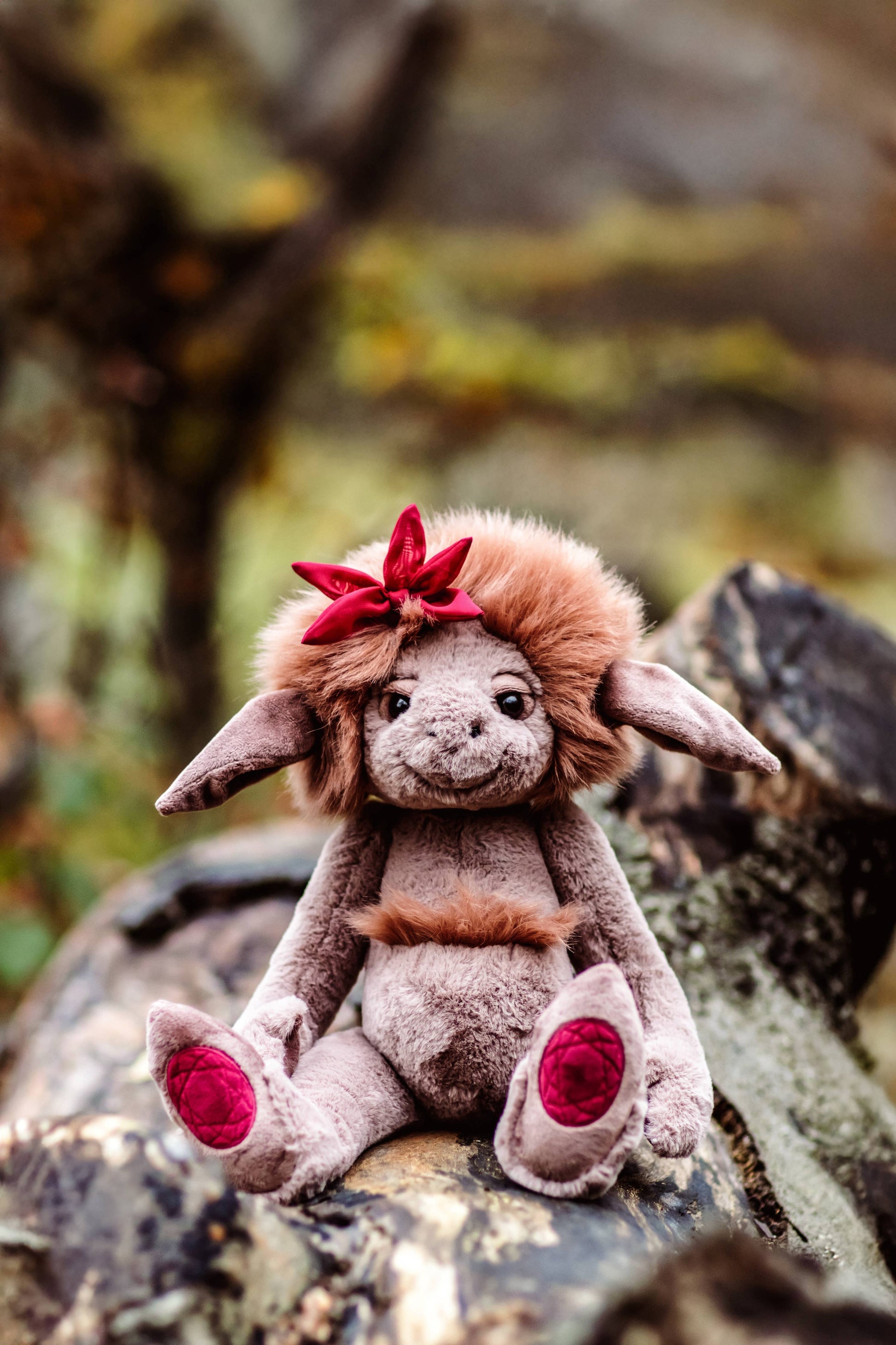 Charlie Bears Ltd - Ruby Roo Soft Plush Toy Teddy Bear Troll - Bearhouse / Troll - Guzzgoggs