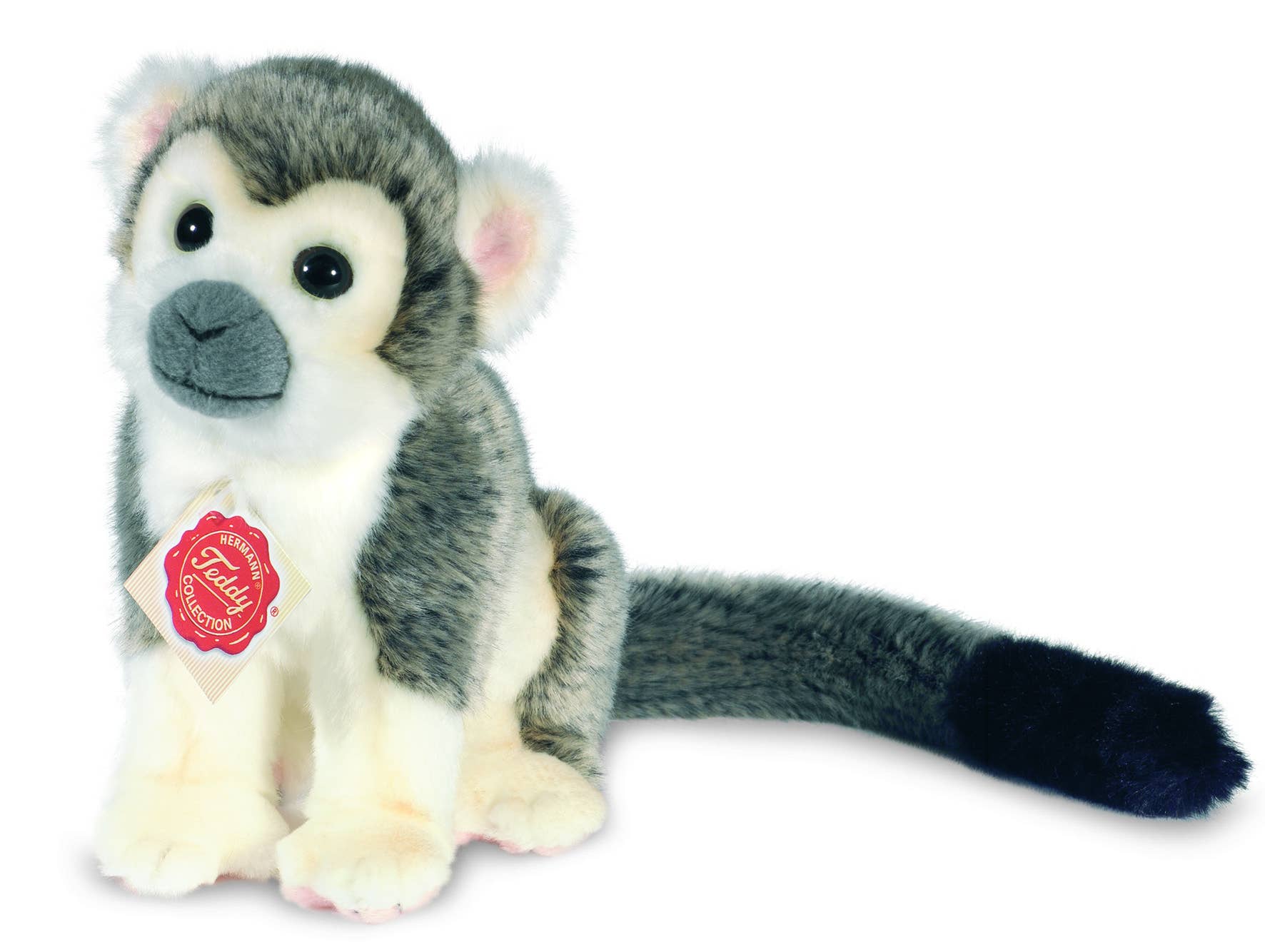 Teddy Hermann - Grey monkey 17 cm - plush toy - soft toy - Guzzgoggs