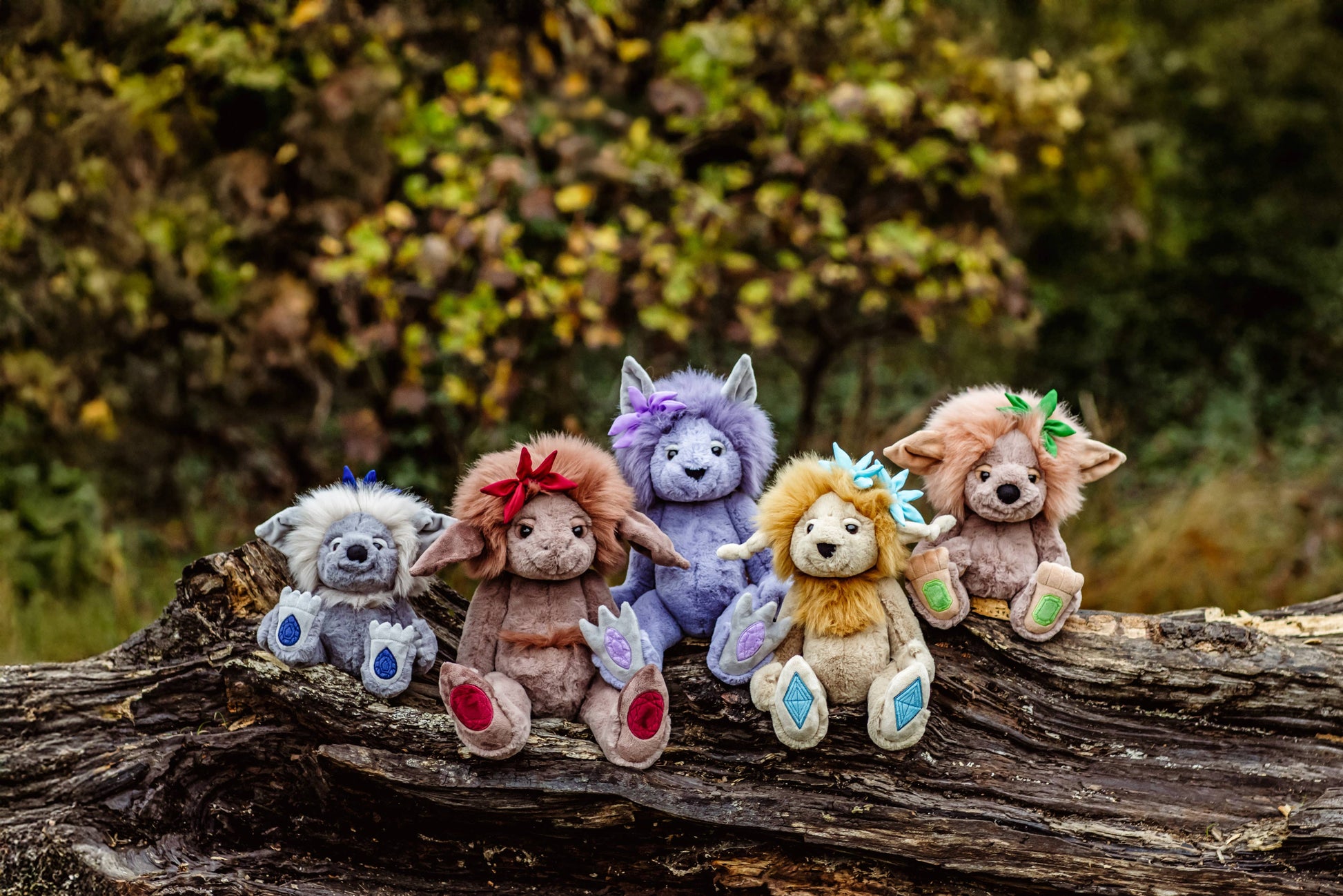 Charlie Bears Ltd - Amethyst Boo Soft Plush Toy Teddy Bear Troll - Bearhouse / Troll - Guzzgoggs