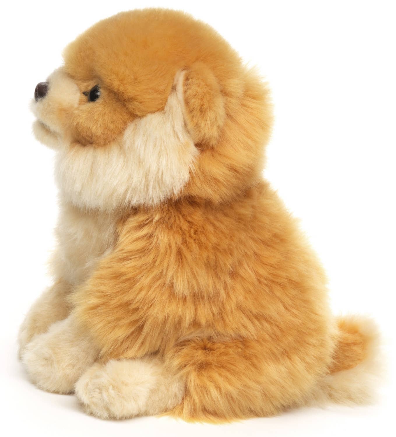 Uni Toys - Pomeranian, sitting - 17 cm (height) - plush dog, stuffed animal