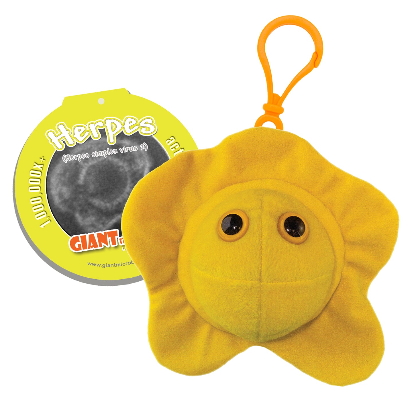 Giant Microbes Herpes Keyring
