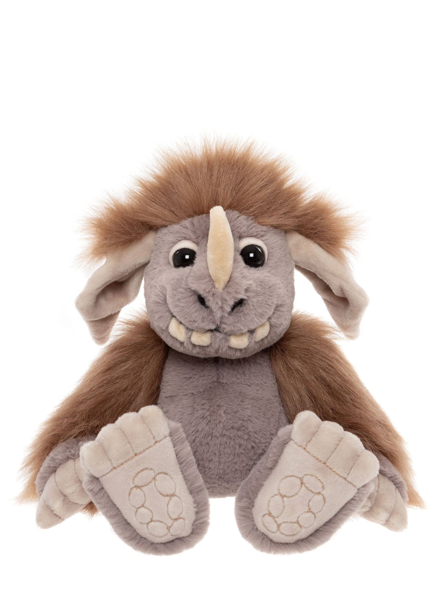 Charlie Bears Ltd - Pebble Soft Plush Toy Teddy Bear Ogre - Guzzgoggs