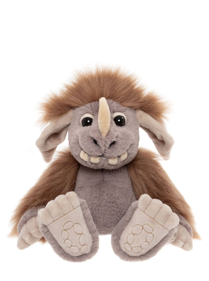 Charlie Bears Ltd - Pebble Soft Plush Toy Teddy Bear Ogre - Guzzgoggs