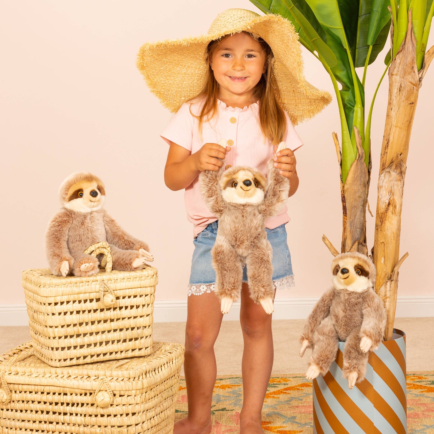 Teddy Hermann - Sloth 22 cm - plush toy - soft toy - Guzzgoggs