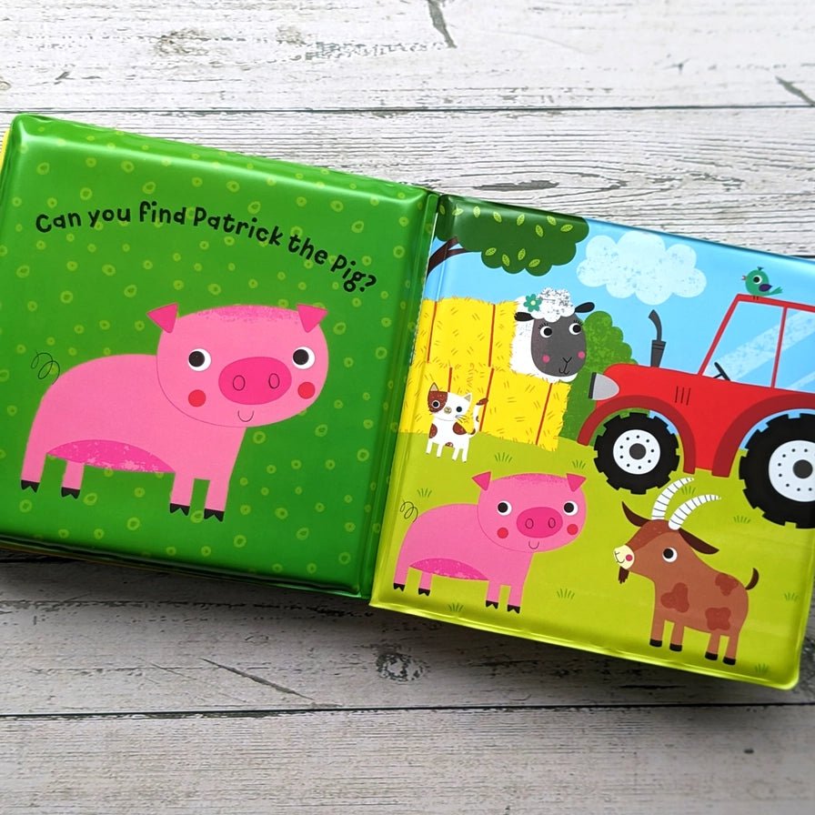 Bath Time Buddy Book (Farm) - Guzzgoggs