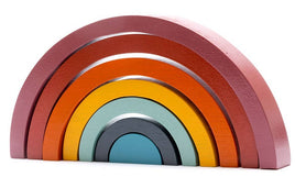 Best Years Fair trade, handmade wood rainbow toy in contemporary colours - Guzzgoggs