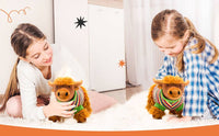 Best Years Knitted Highland Cow Plush Toy in Stripe Jumper - Guzzgoggs