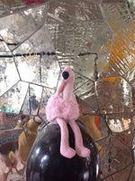 Best Years Knitted, Plush and Tweed Pink Flamingo Baby Rattle - Guzzgoggs