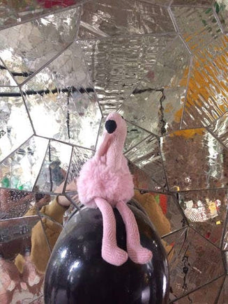 Best Years Knitted, Plush and Tweed Pink Flamingo Baby Rattle - Guzzgoggs