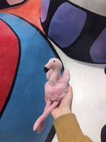 Best Years Knitted, Plush and Tweed Pink Flamingo Baby Rattle - Guzzgoggs