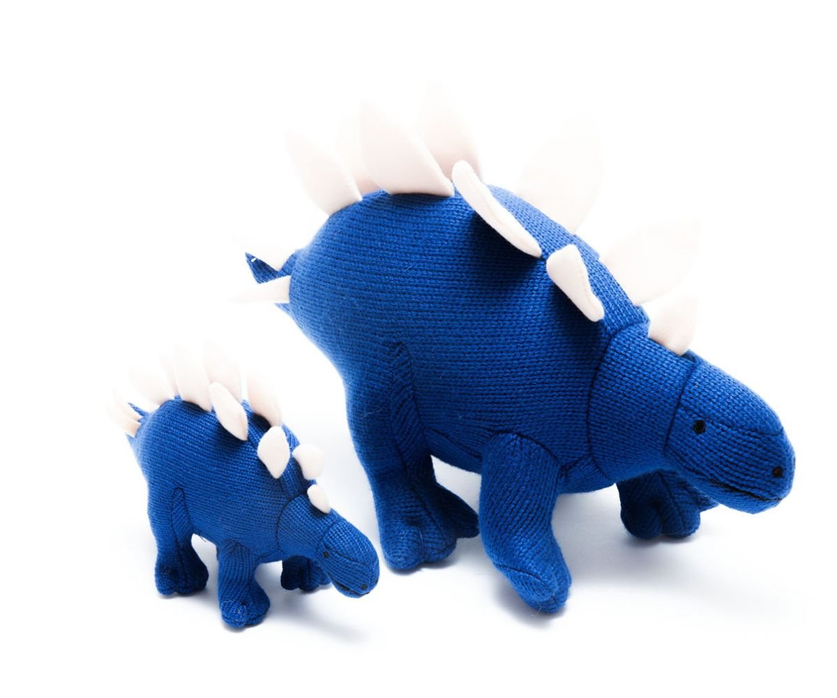 Best Years Knitted Stegosaurus Dinosaur Soft Toy - Guzzgoggs