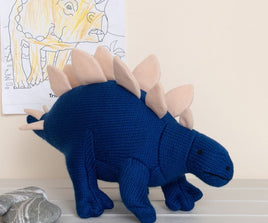 Best Years Knitted Stegosaurus Dinosaur Soft Toy - Guzzgoggs