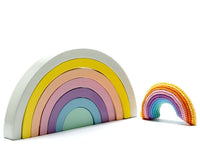 Best Years Ltd - Wood Rainbow Toy in pastel colors, Fair trade & Handmade - Guzzgoggs