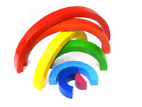 Best Years Wooden Rainbow Toy, Fair Trade & Handmade in bright colours - Guzzgoggs