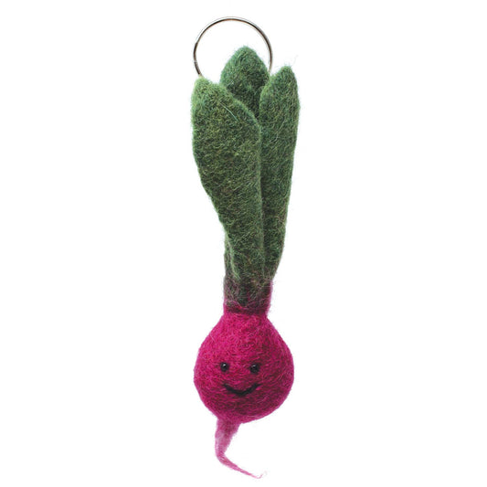 Black Yak - Felt Keychain - Beetroot Felt Keyring - Guzzgoggs