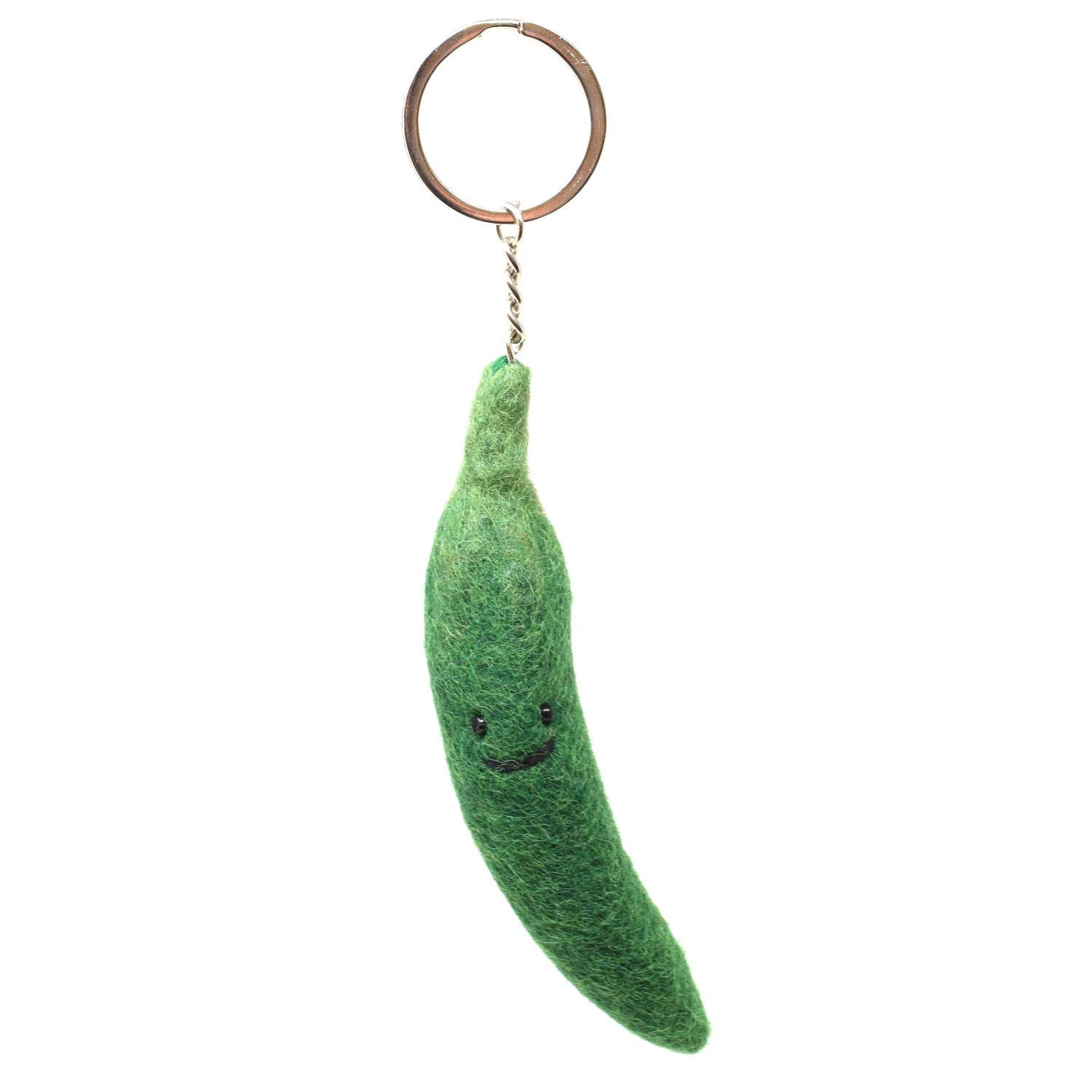 Black Yak - Felt Keychain - Chilli Felt Bag Charm Keyring - Green Chilli - Guzzgoggs