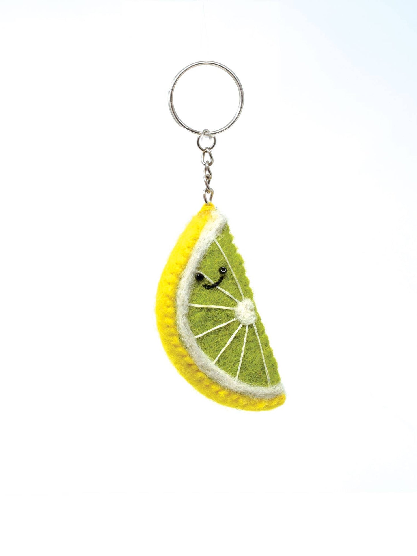 Black Yak - Felt Keychain - Lime Keyring - Guzzgoggs