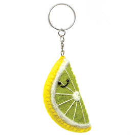 Black Yak - Felt Keychain - Lime Keyring - Guzzgoggs