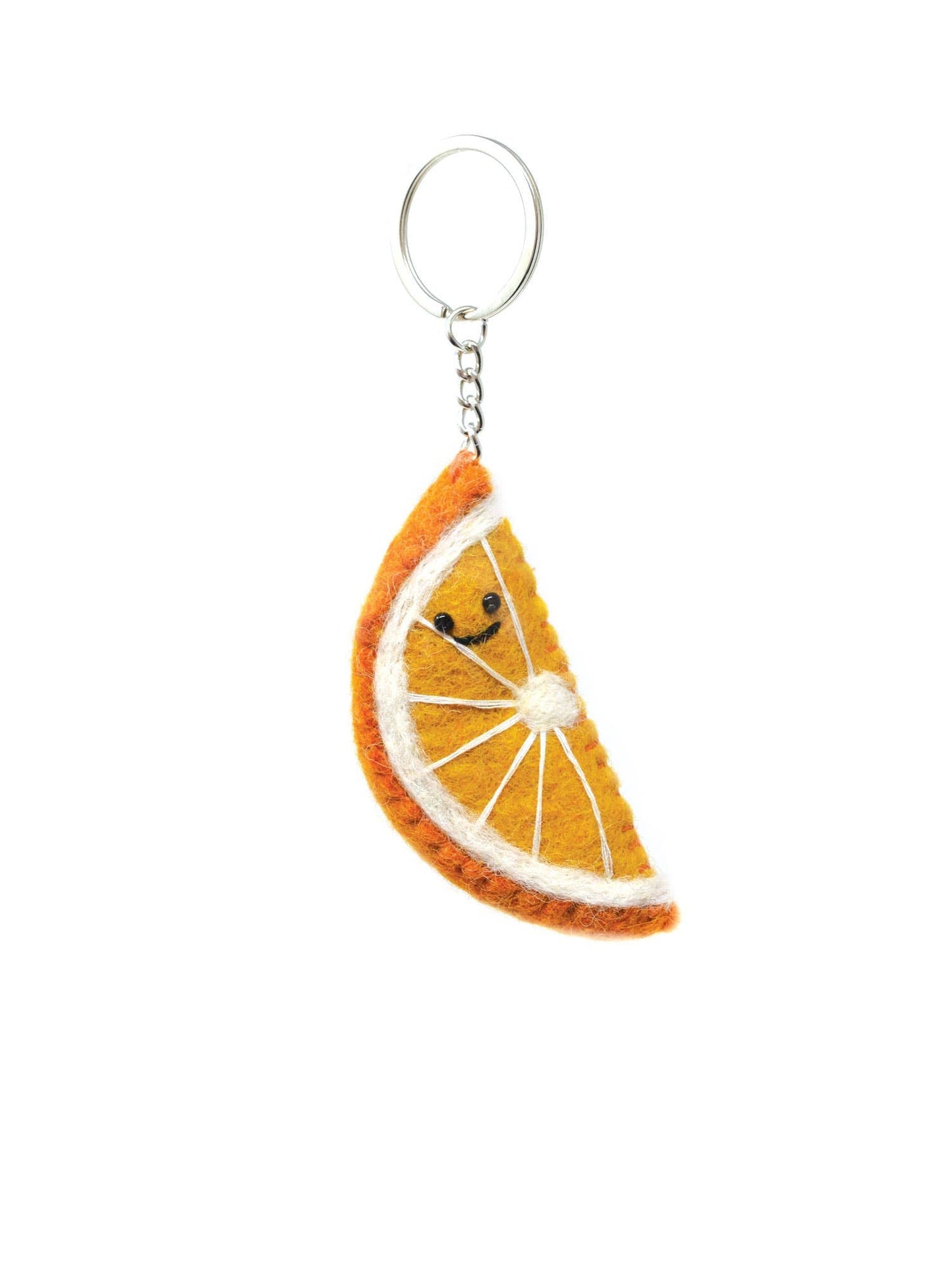 Black Yak - Felt Keychain - Orange Keyring - Guzzgoggs