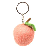 Black Yak - Felt Keychain - Peach Felt Keyring - Guzzgoggs