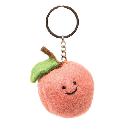 Black Yak - Felt Keychain - Peach Felt Keyring - Guzzgoggs