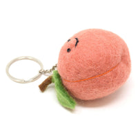Black Yak - Felt Keychain - Peach Felt Keyring - Guzzgoggs