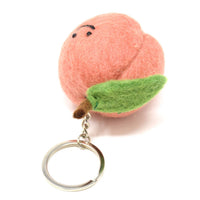 Black Yak - Felt Keychain - Peach Felt Keyring - Guzzgoggs