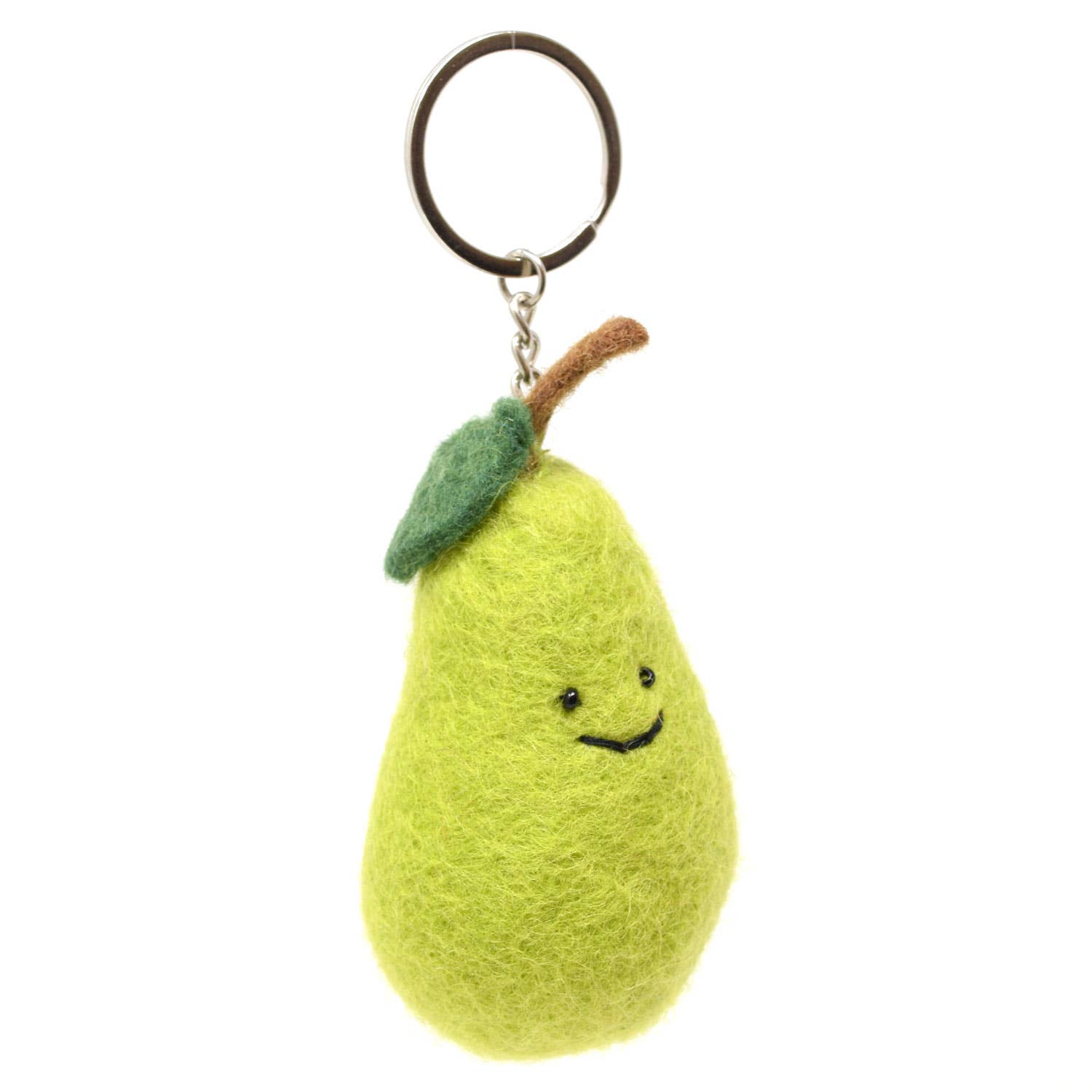 Black Yak - Felt Keychain - Pear Felt Keyring - Guzzgoggs