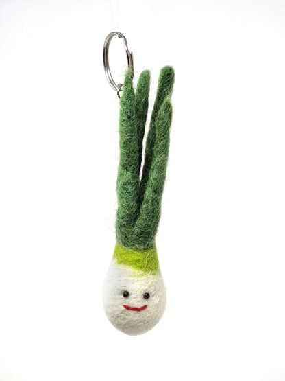 Black Yak - Felt Keychain - Spring Onion Felt Keyring - Guzzgoggs