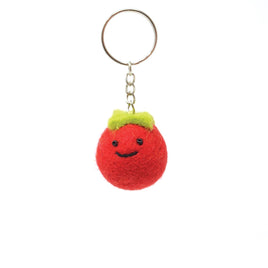 Black Yak - Felt Keychain - Tomato Keyring - Guzzgoggs
