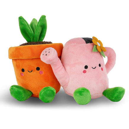 Hallmark - Better Together Watering Can & Plant Pot Magnetic Plush Pair - Guzzgoggs